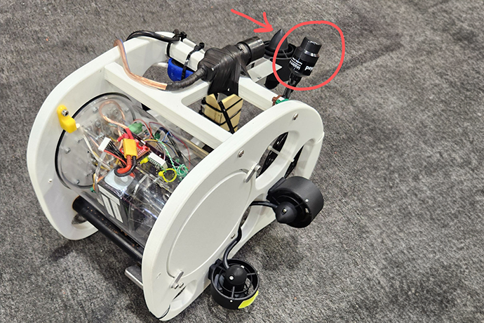 Underwater inspections AUV example Desert WAVE modem M16 Water Linked