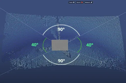 3D sonar field of view Field of view of our Sonar 3D-15