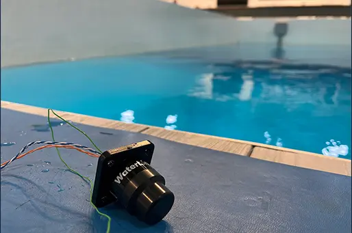 Modem M16 robust low data rate connection Acoustic modem M16 lying by the pool