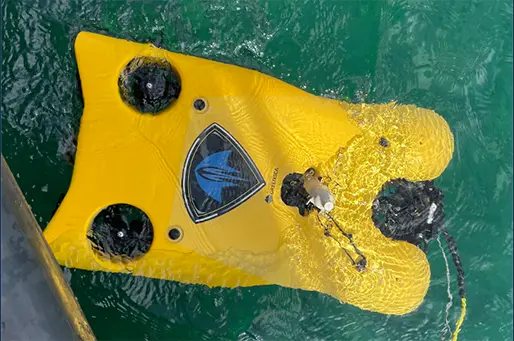 Integrate UGPS G2 easily with your ROV or AUV ROV with Underwater GPS locator on it