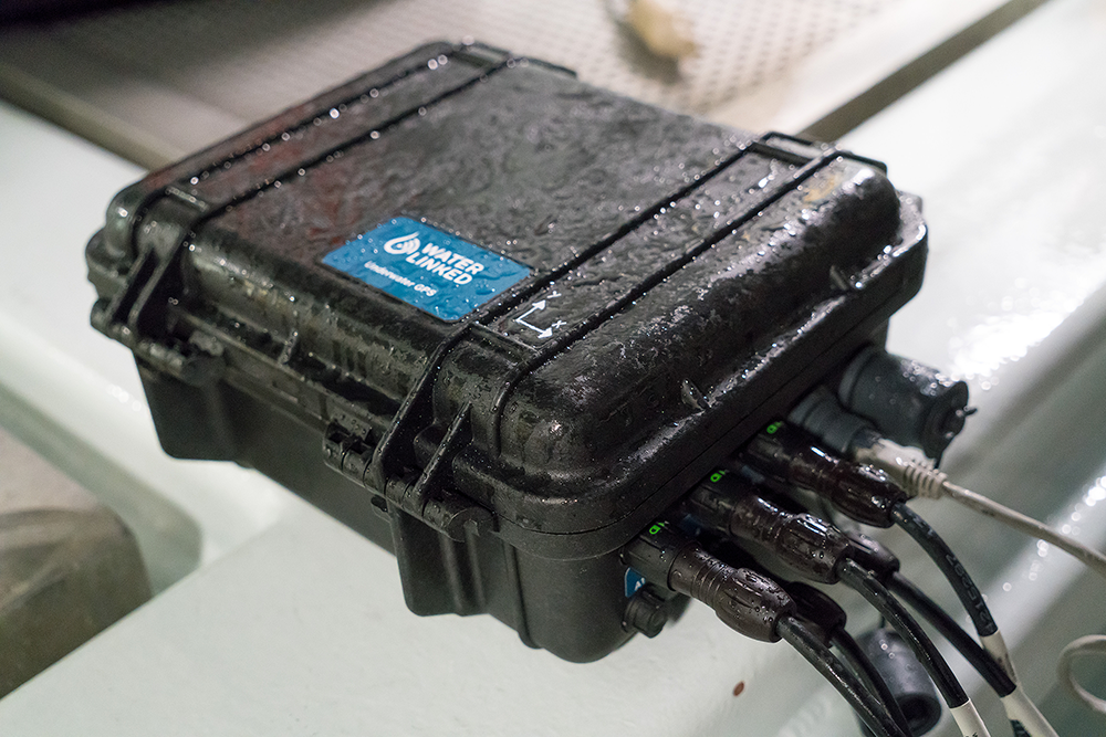 Water Linked's first UGPS Underwater positioning system UGPS